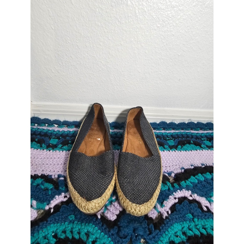 Aerosoles Black Canvas Slip On Shoes Women's Size‎ 5.5